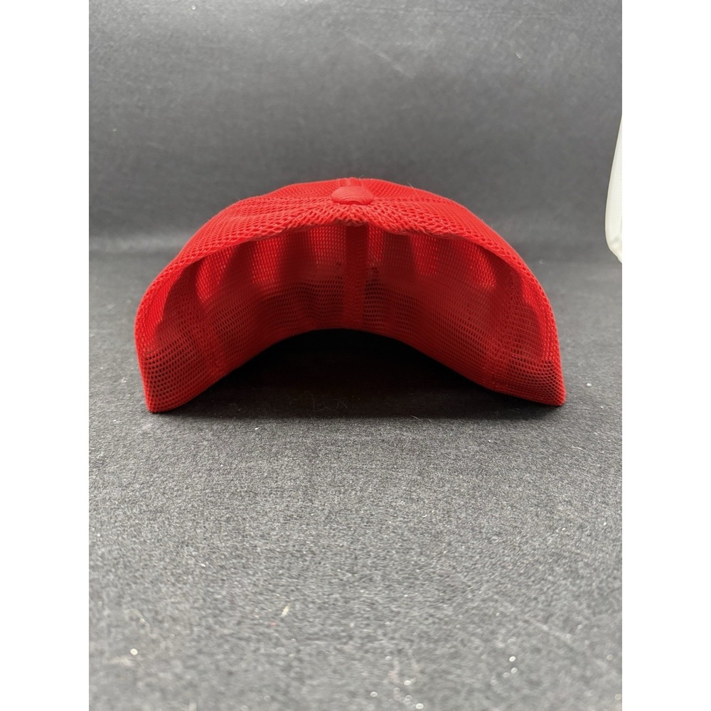 Flexfit Trucker Hat Red Mesh Back Cap L XL Blank Yupoong lot of 6 - Picture 3 of 7
